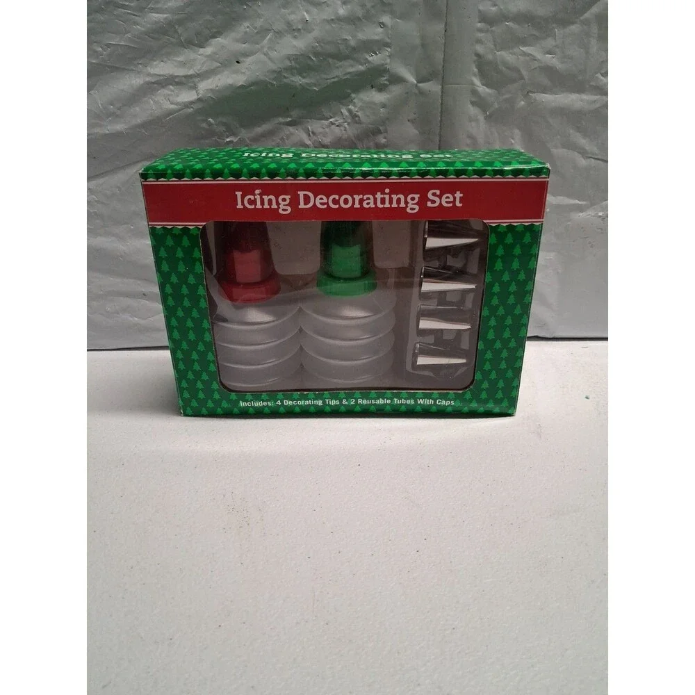 Icing Decorating Set, Four Tubes Great for Decorating Those Holiday Cookies.
